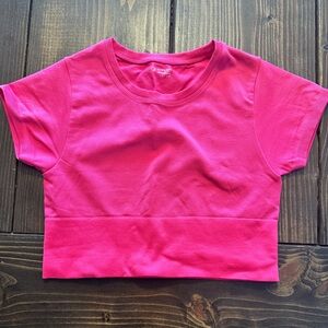 Aerie Bright Pink Crop Top
